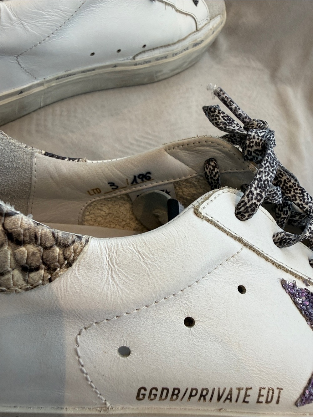 Golden Goose Private Edition Hi Star Leather Sneakers size 41 - Picture 6 of 9
